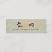 多くの巡礼感謝してい者と先住民は共に感謝する スキニー名刺 (裏面)