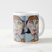 多くの帽子の一つ ジャンボコーヒーマグカップ (正面右)