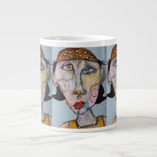 多くの帽子の一つ ジャンボコーヒーマグカップ (正面)