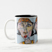 多くの帽子の一つ ツートーンマグカップ (左)