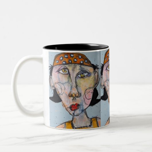 多くの帽子の一つ ツートーンマグカップ (左)