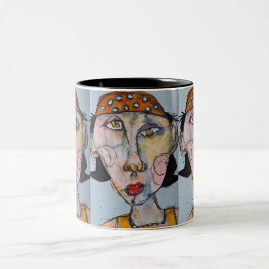 多くの帽子の一つ ツートーンマグカップ (中央)