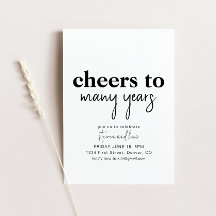 「多くの年を祝って　周年パーティーのご招待」