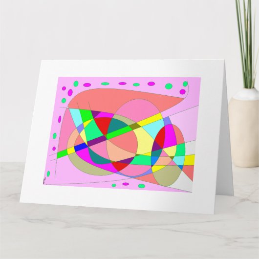 多くの幸せなリターンバースデー・カードの数々のなパターン（の模様が）ある カード (正面)