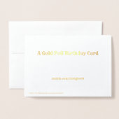 多くの幸せなリターン 箔カード (裏面封筒付き)