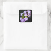 多くの弁紫色の花の茂み スクエアシール (バッグ)