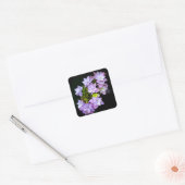 多くの弁紫色の花の茂み スクエアシール (封筒)