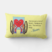 多くの得ハート: ランバークッション (裏面)