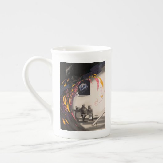 多くの心のマグ ボーンチャイナマグカップ (左)