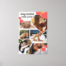 多くの思い出 一つの愛 オーダーメイド コラージュ キャンバスプリント