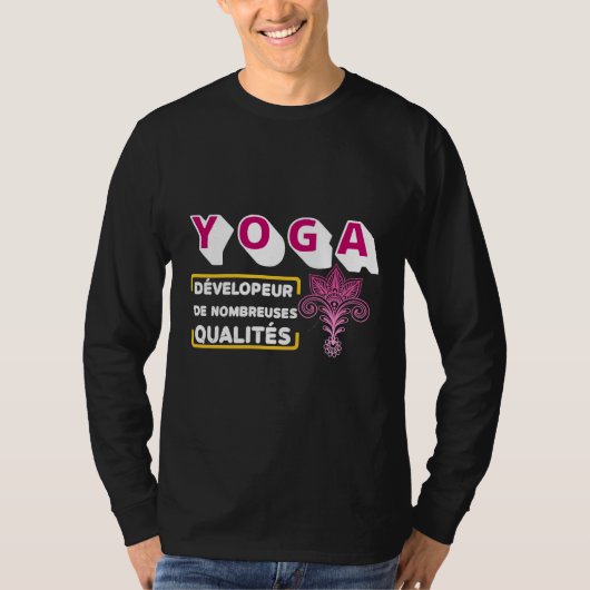 多くの性質を持つヨガの開発者 Tシャツ (正面)