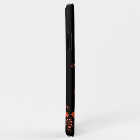 多くの愛と赤い黄色のハートフラクタルアート名 Case-Mate iPhoneケース (裏面/右)