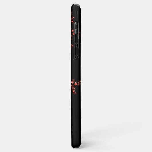 多くの愛と赤い黄色のハートフラクタルアート名 Case-Mate iPhoneケース (裏面/左)