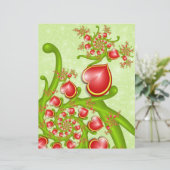 多くの愛と赤い黄色のハートフラクタルアート (スタンド正面)