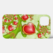 多くの愛と赤い黄色のハートフラクタルアート Case-Mate iPhoneケース (裏面 (横))