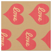 多くの愛のパターン ファブリック (クローズアップ)