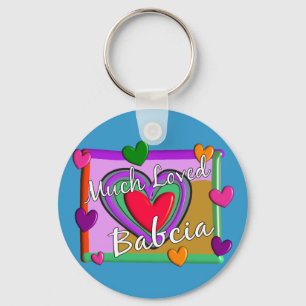 多くの愛Babcia (ポーランドの祖母) キーホルダー