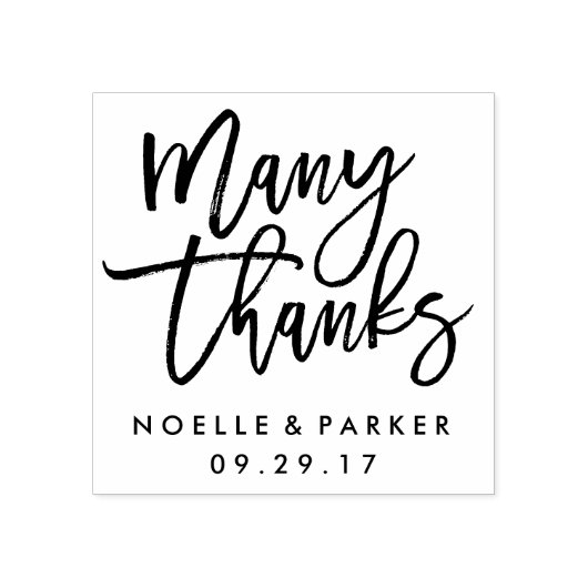 多くの感謝していウェディングスタンプ ラバースタンプ (インプリント)