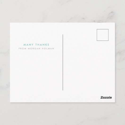 多くの感謝していカスタマイズ可能なお礼はがき ポストカード (裏面)