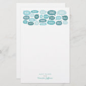 多くの感謝していカスタマイズ可能な感謝の文房具 便箋 (正面/裏面)