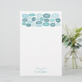 多くの感謝していカスタマイズ可能な感謝の文房具 便箋 (スタンド正面)