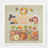 多くの感謝してい巡礼と先住民の感謝祭 (正面)