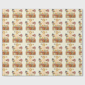 多くの感謝してい巡礼と先住民の感謝祭 ラッピングペーパー (フラット)