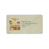 多くの感謝してい巡礼と先住民の感謝祭 ラベル (正面)