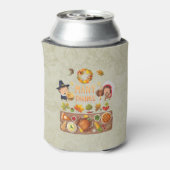 多くの感謝してい巡礼と先住民の感謝祭 缶クーラー (缶裏面)