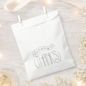 多くの感謝してい結婚式の引き出物バッグ フェイバーバッグ (クリップ留めされた状態)