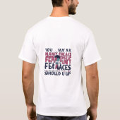 多くの敗北を顔してもよいが、そうでな与えい Tシャツ (裏面)