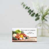 多くの新鮮な野菜 名刺 (スタンド正面)