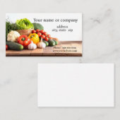 多くの新鮮な野菜 名刺 (正面/裏面)