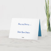 多くの日が夜明け カード (裏面)