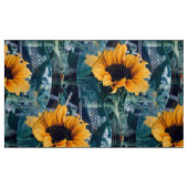 多くの晴れたヒマワリ….. ファブリック (ファットクォーター)