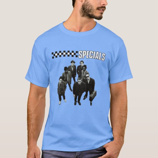 多くの曲とアルバムで人気のスペシャルズバンド Tシャツ (正面)