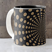 多くの月がマグカップを旋回する ツートーンマグカップ