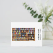 多くの本、やることがたくさん！ 引用、ブックラバー ポストカード (スタンド正面)