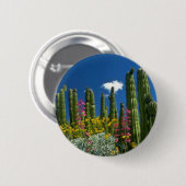多くの植物、Sonoranの砂漠、アリゾナの花を飾って下さい 缶バッジ (正面&裏面)