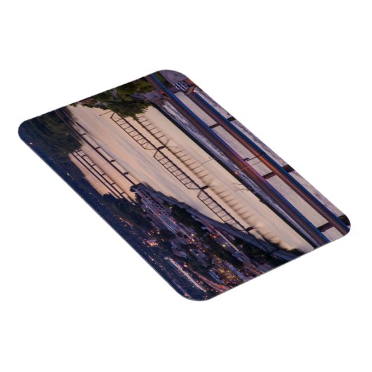 多くの橋がグランドリバーサンセットビューを渡る マグネット (右側)