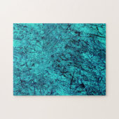 多くの混合/迷路の線を持つブルーデジタルアート ジグソーパズル (横)