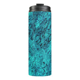 多くの混合/迷路の線を持つブルーデジタルアート タンブラー