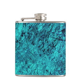 多くの混合/迷路の線を持つブルーデジタルアート フラスク