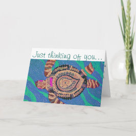 多くの点を持つ小さいカメ カード