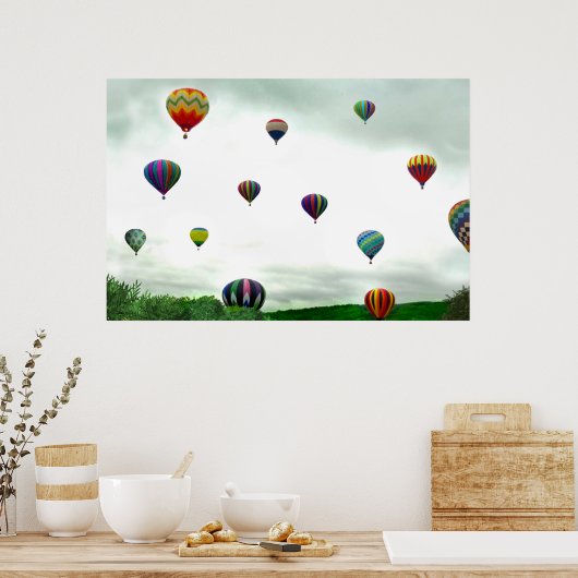多くの熱気球 ポスター (キッチン)