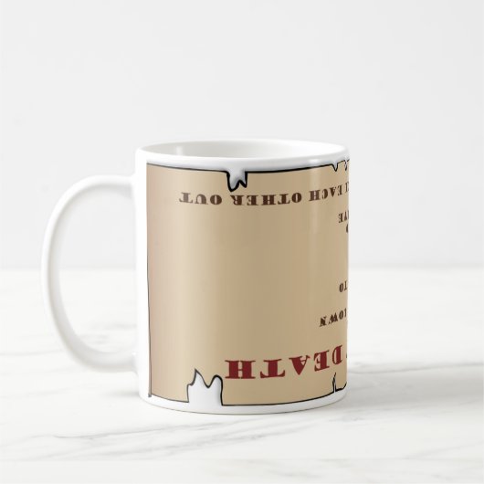 多くの物の領域による死のマグカップ コーヒーマグカップ (左)