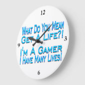 多くの生命ゲーマー ラージ壁時計 (傾斜)