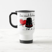 多くの生地を縫って下さい トラベルマグ (左)