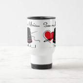 多くの生地を縫って下さい トラベルマグ (中央)