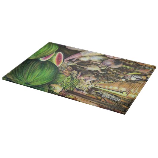 多くの男性、多くのメロン、ブダペスト カッティングボード (角)